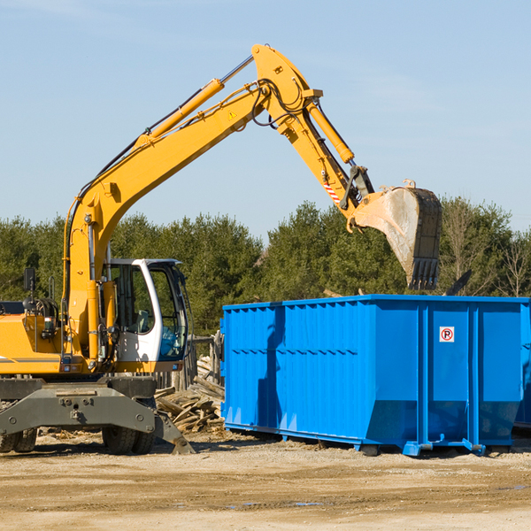 can i choose the location where the residential dumpster will be placed in Fall Creek